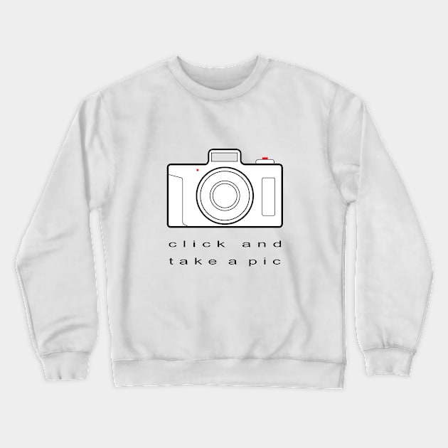 Camera Crewneck Sweatshirt by DarkoRikalo86